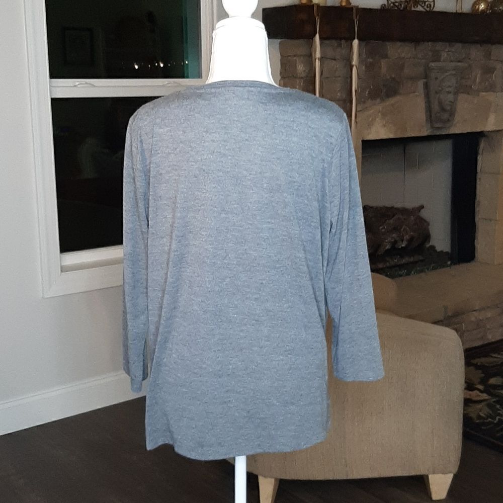 Croft & Barrow Gray Shirt - Picture 3 of 7